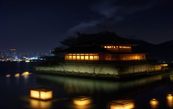 泰国清迈夜间市集热闹景象，彩灯装饰的摊位摆满手工艺品与香料，游客与当地人共享东南亚市集文化氛围